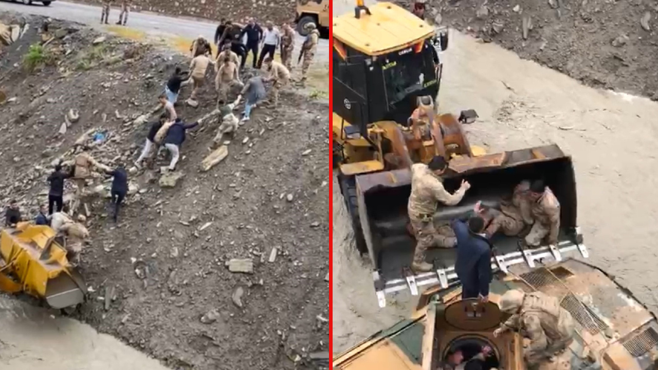 Hakkari'de askeri araç Zap suyuna uçtu: Yaralı askerler var