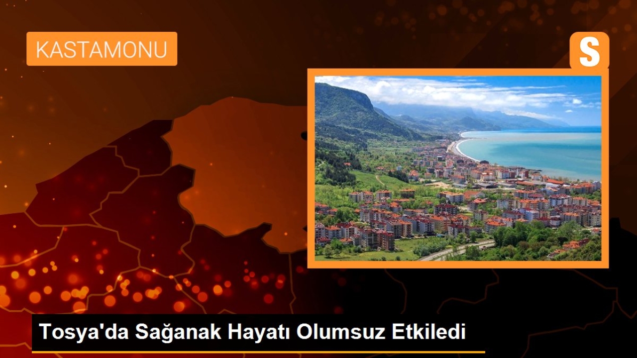 Tosya'da Sağanak Hayatı Olumsuz Etkiledi