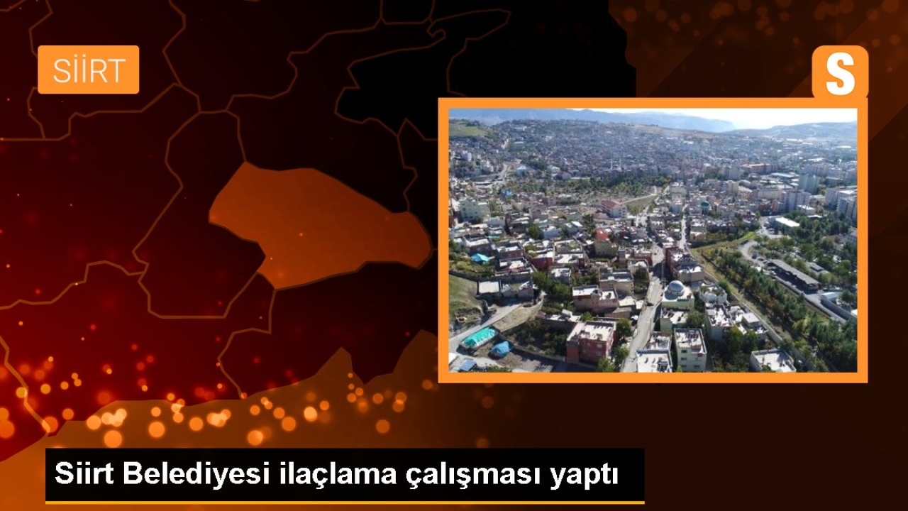 Siirt Belediyesi ilaçlama çalışması yaptı
