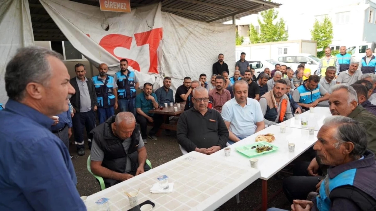 Başkan Kılınç'tan ASKİM personeline ziyaret
