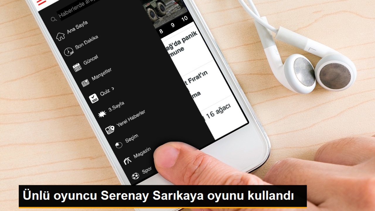 Ünlü oyuncu Serenay Sarıkaya oyunu kullandı