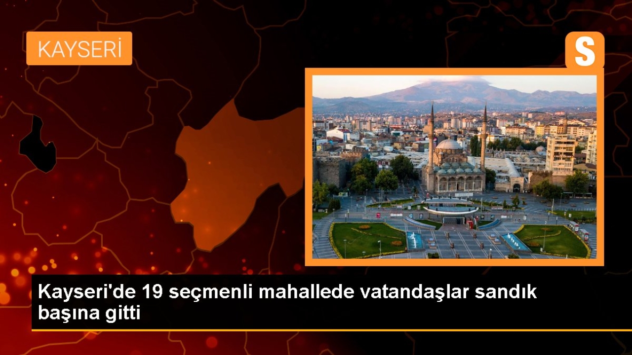 Kayseri'de 19 seçmenli mahallede vatandaşlar sandık başına gitti