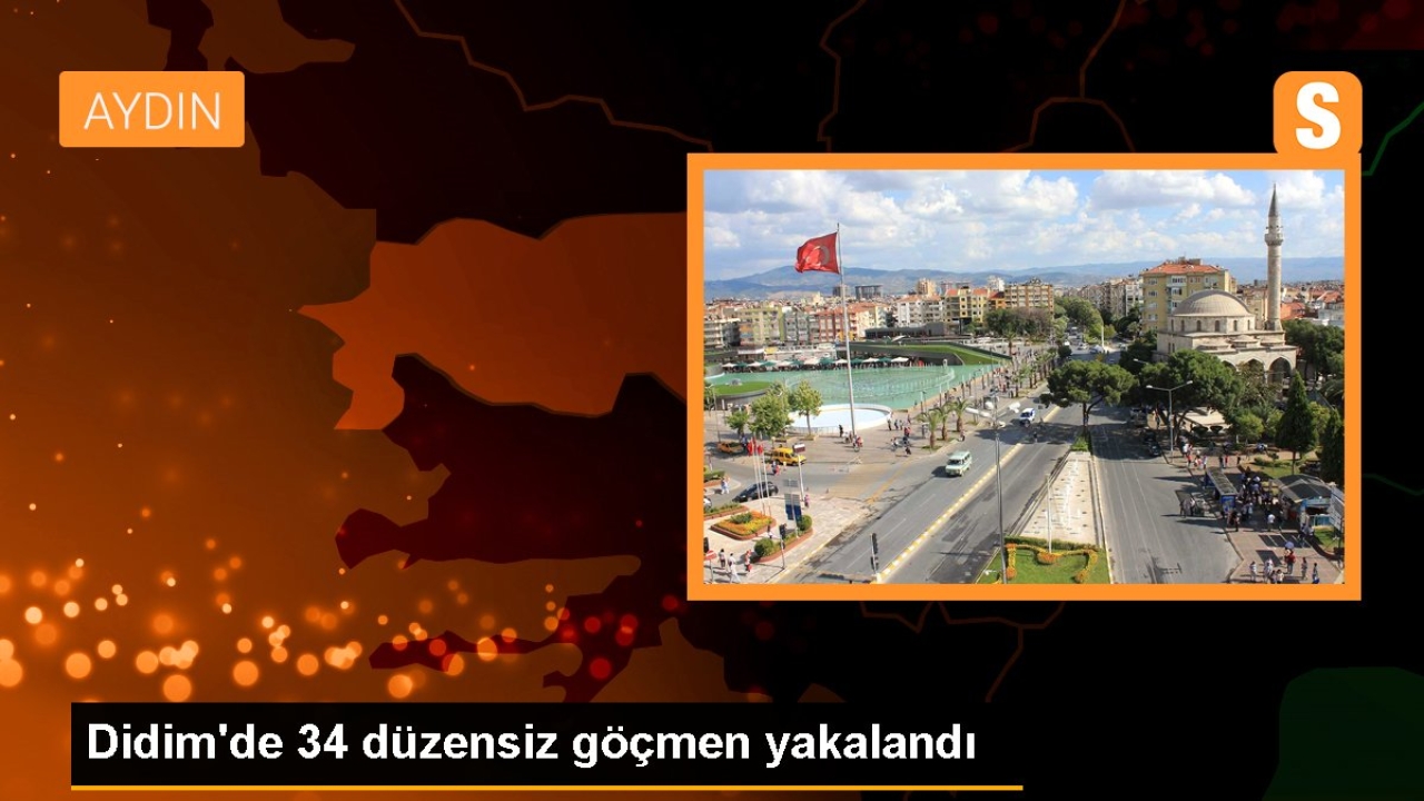 Didim'de 34 düzensiz göçmen yakalandı