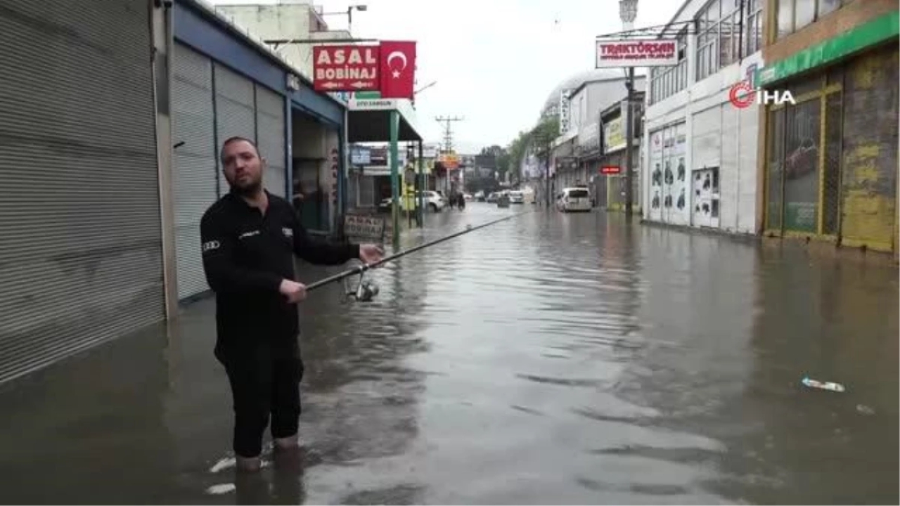 Samsun'da Sanayi Sitesi Sel Sularına Teslim Oldu