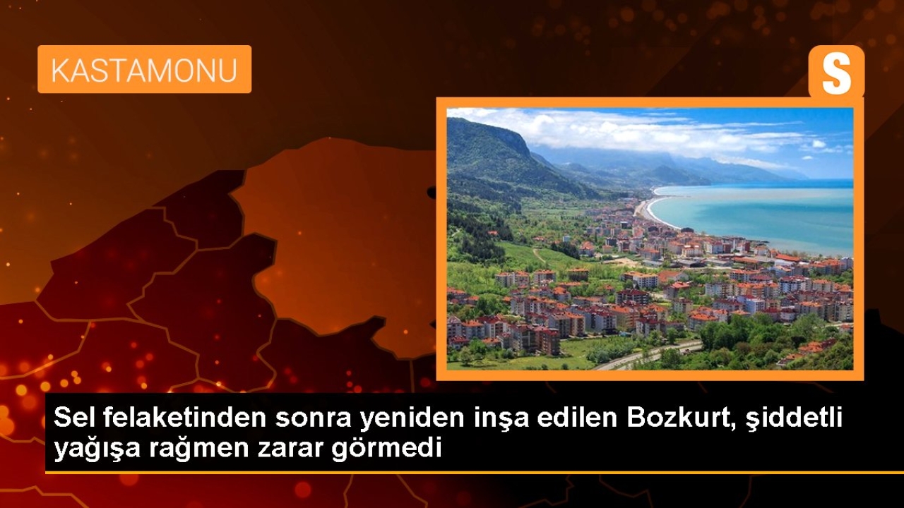 Bozkurt ilçesi, yoğun yağışa rağmen sel felaketinden korundu