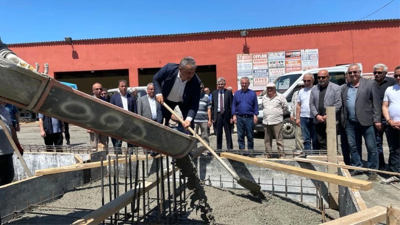 Zonguldak'ta Saltukova'da Nikah ve Kültür Merkezi Salonu Temeli Atıldı