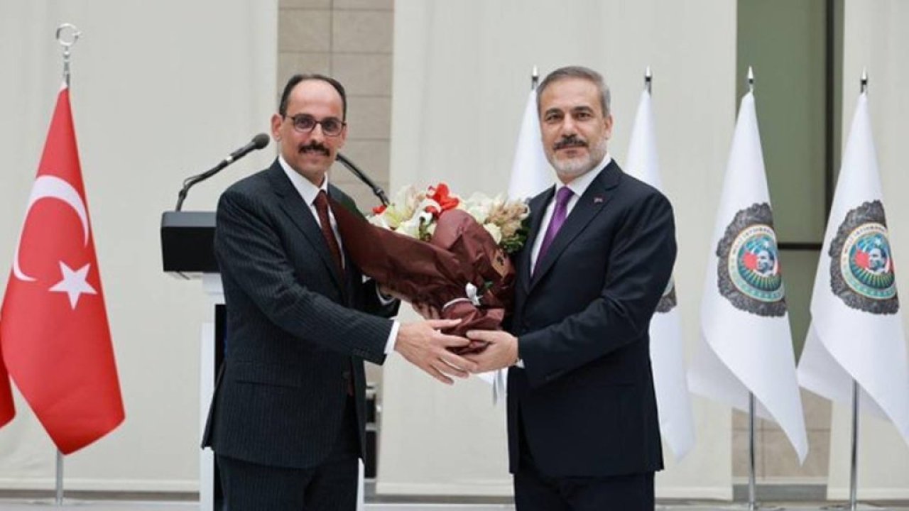 MİT Başkanlığı'nda devir teslim: İbrahim Kalın, Dışişleri Bakanı olan Hakan Fidan'dan görevi devraldı