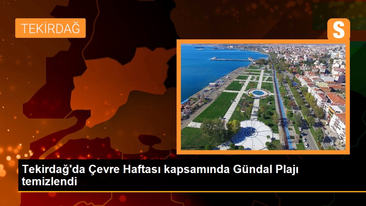 Tekirdağ'da Gündal Plajı'nda çevre temizliği yapıldı