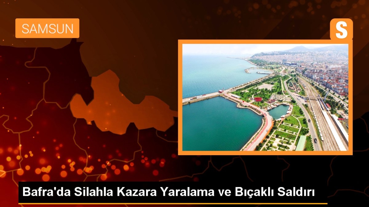 Samsun'un Bafra ilçesinde silahla kazara yaralama