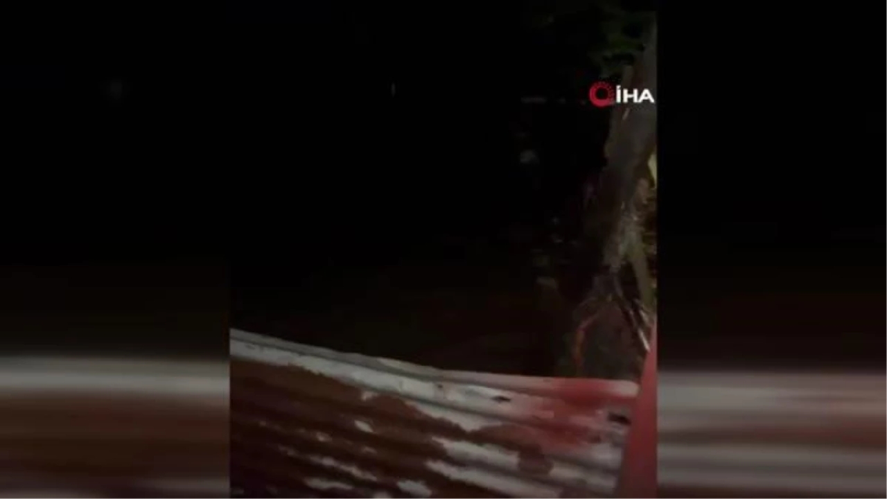 Kocaali'de Dere Taştı, Birçok Mahalle Sular Altında Kaldı