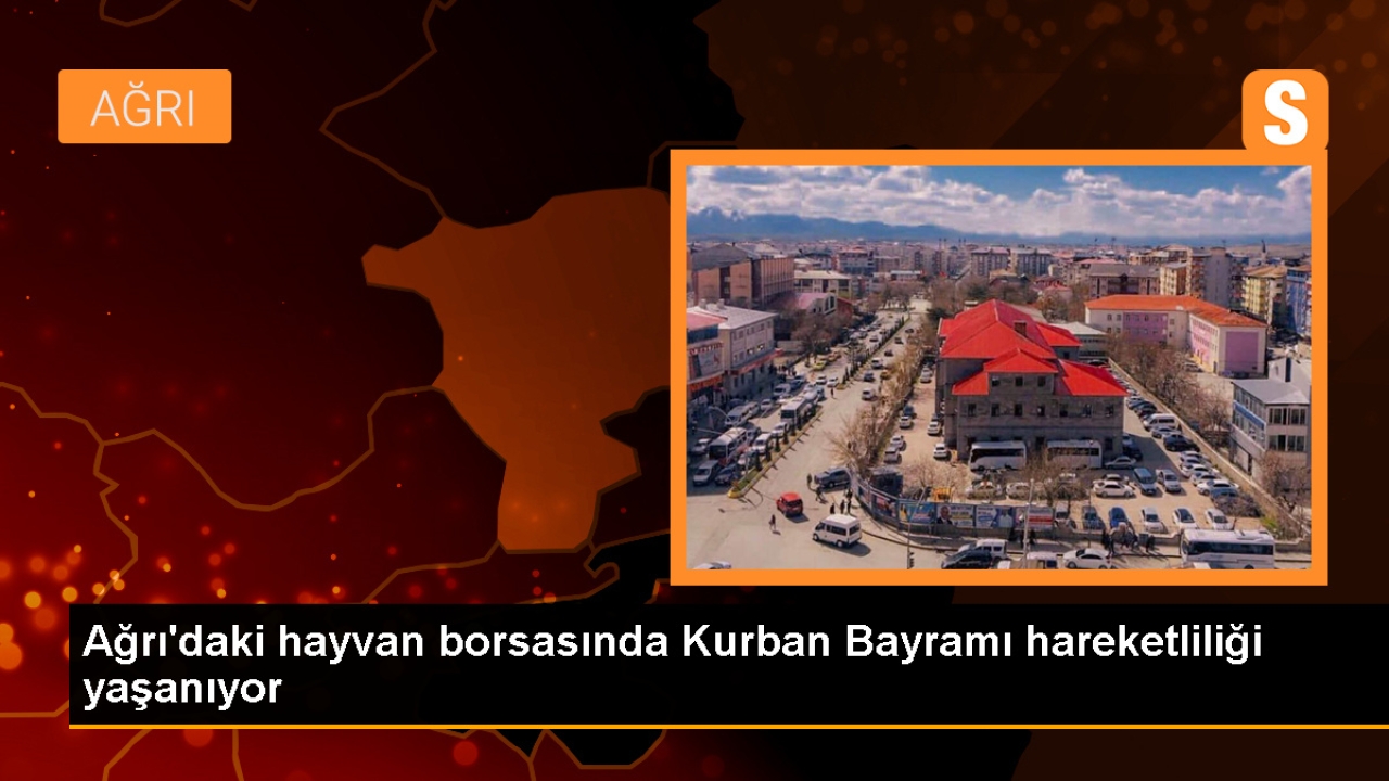 Ağrı'da Kurban Bayramı öncesi Canlı Hayvan Borsası yoğunluğu