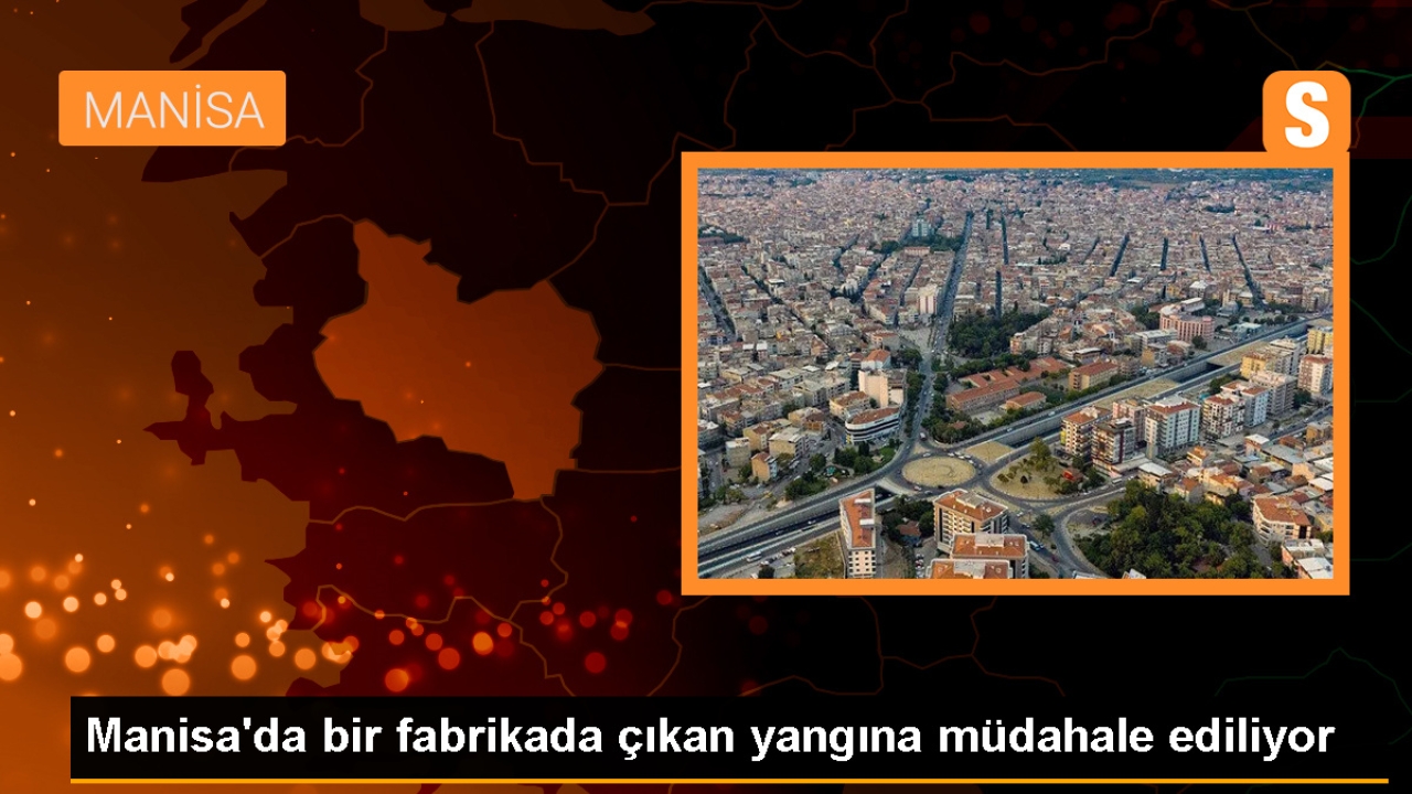 Manisa'da bir fabrikada yangın çıktı