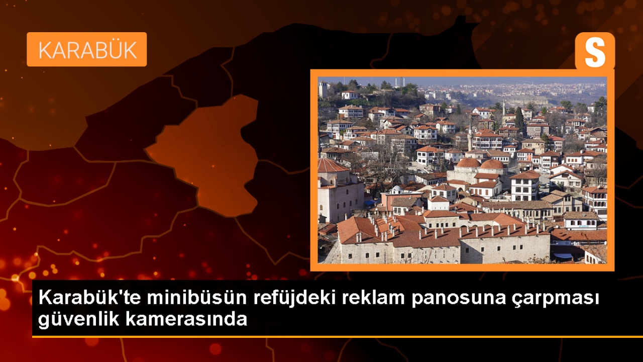 Karabük'te Minibüs Kontrolden Çıktı: Ağaca ve Reklam Panosuna Çarptı