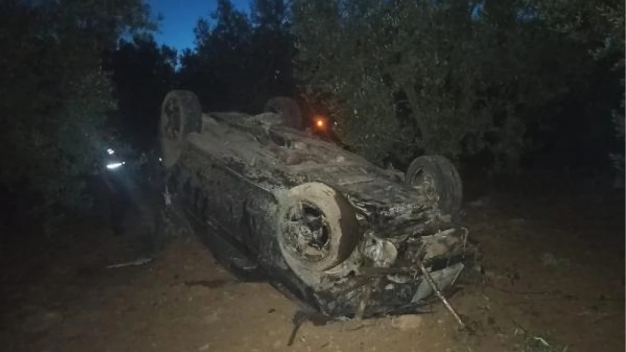 Bursa'da Cip Zeytinlik Alana Girerek Takla Attı: 1 Yaralı