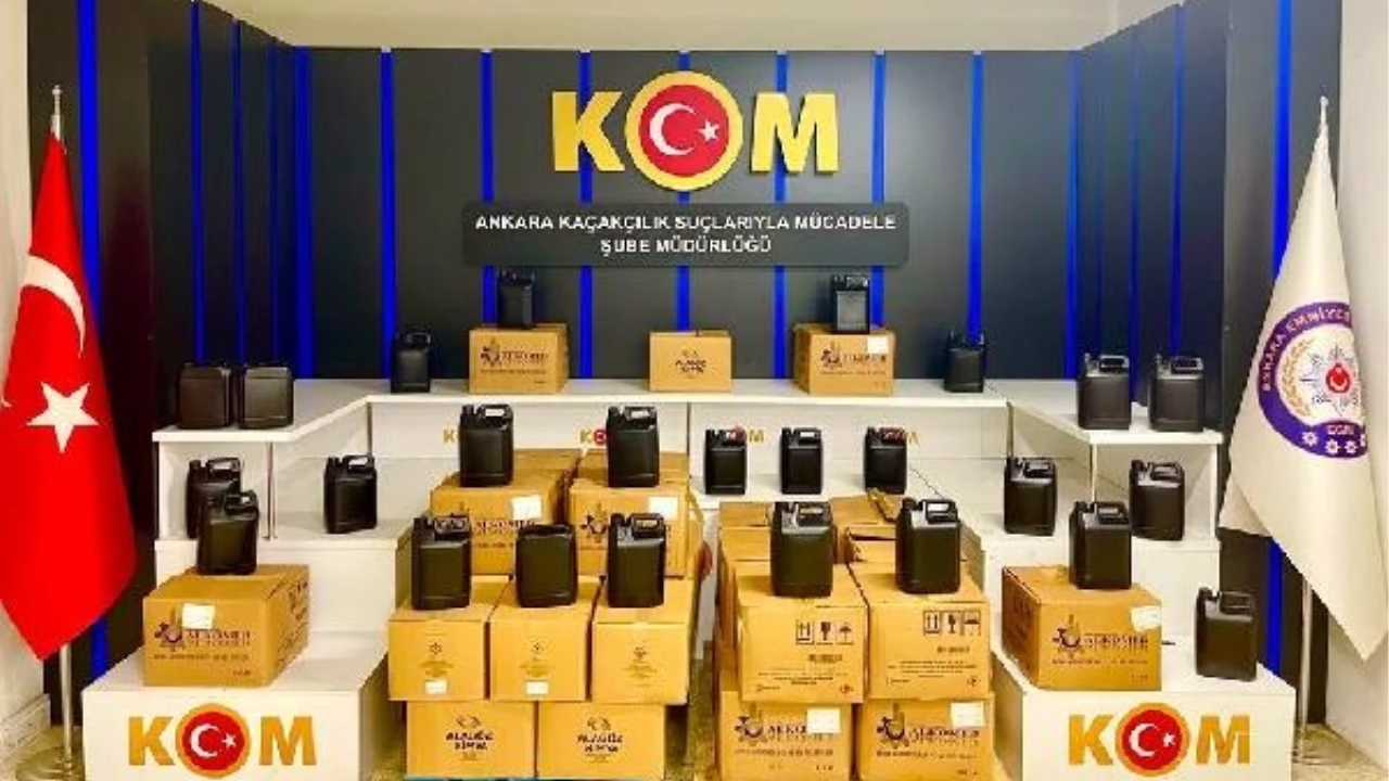Ankara'da Sahte İçki Operasyonu: 3,5 Ton Etil Alkol Ele Geçirildi