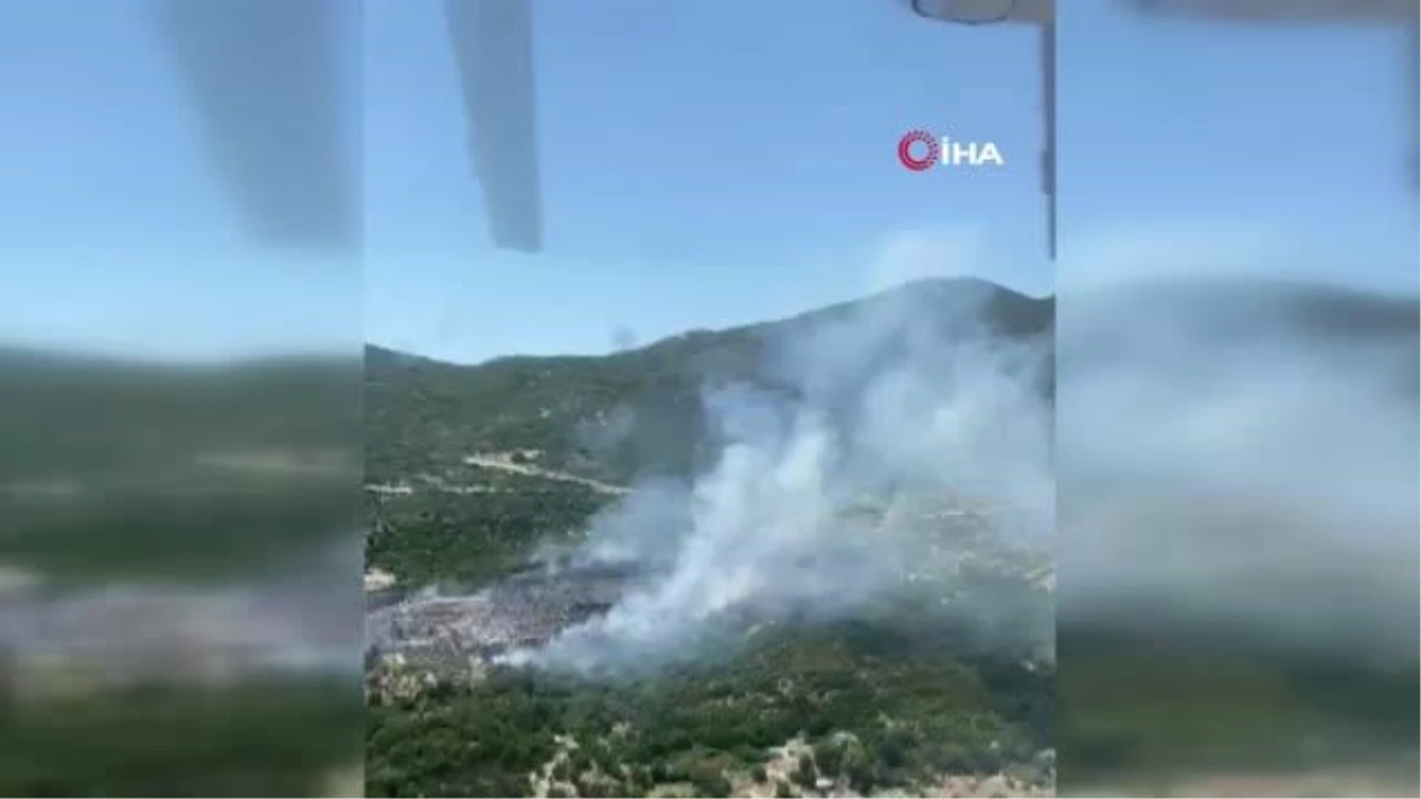 Kaş'ta orman yangını