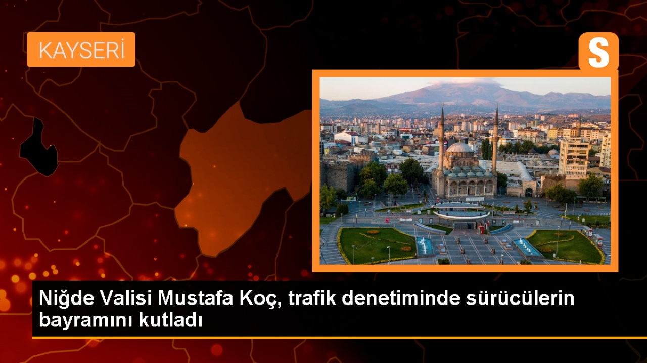 Niğde Valisi Mustafa Koç, sürücülere şeker ikram ederek trafik kurallarına uymaları konusunda uyardı