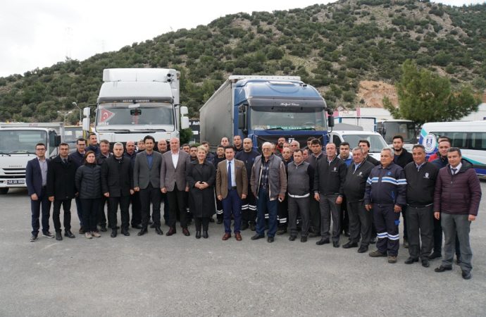Bodrum Elazığ için yardıma koştu: 2 yardım TIR’ı yola çıktı