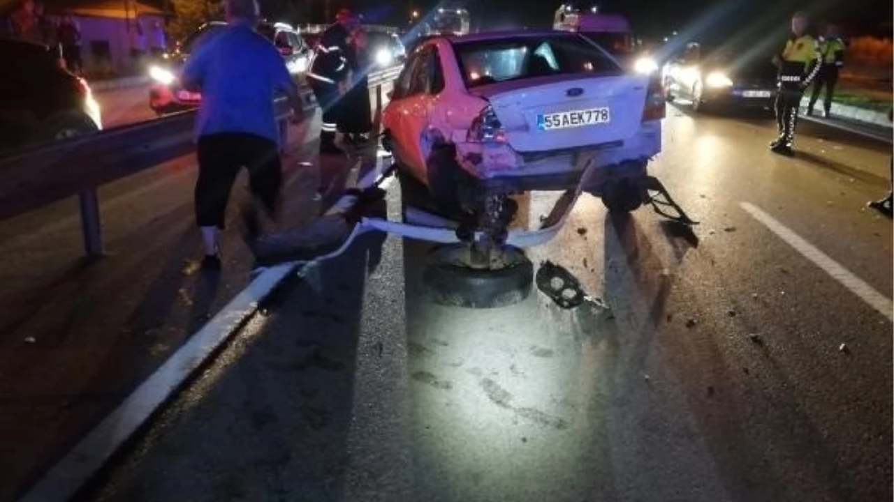 Merzifon'da Zincirleme Kaza: 8 Yaralı