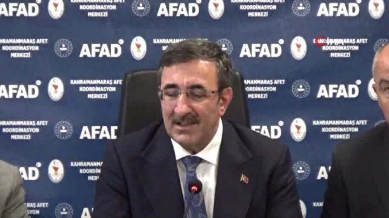 Cumhurbaşkanı Yardımcısı Yılmaz: 'Asrın felaketine asrın dayanışması ile cevap vereceğiz'