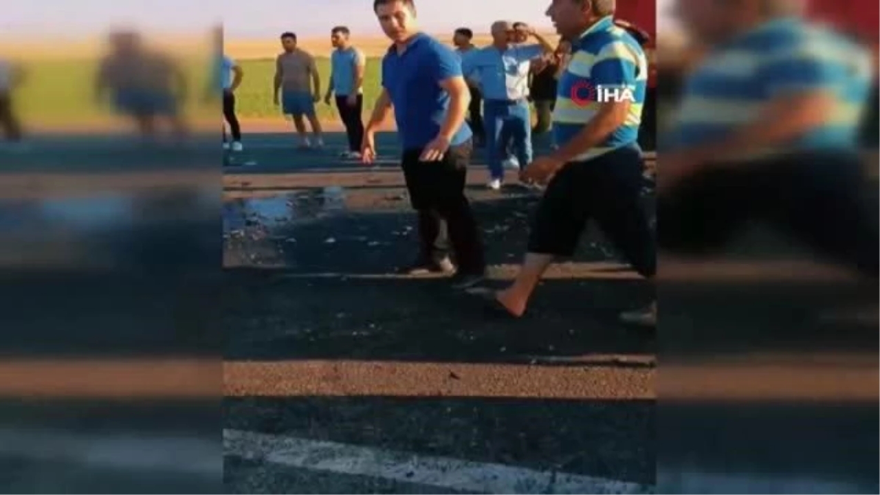 Tali yoldan çıkan traktör ile otomobil çarpıştı: 1'i çocuk 5 yaralı
