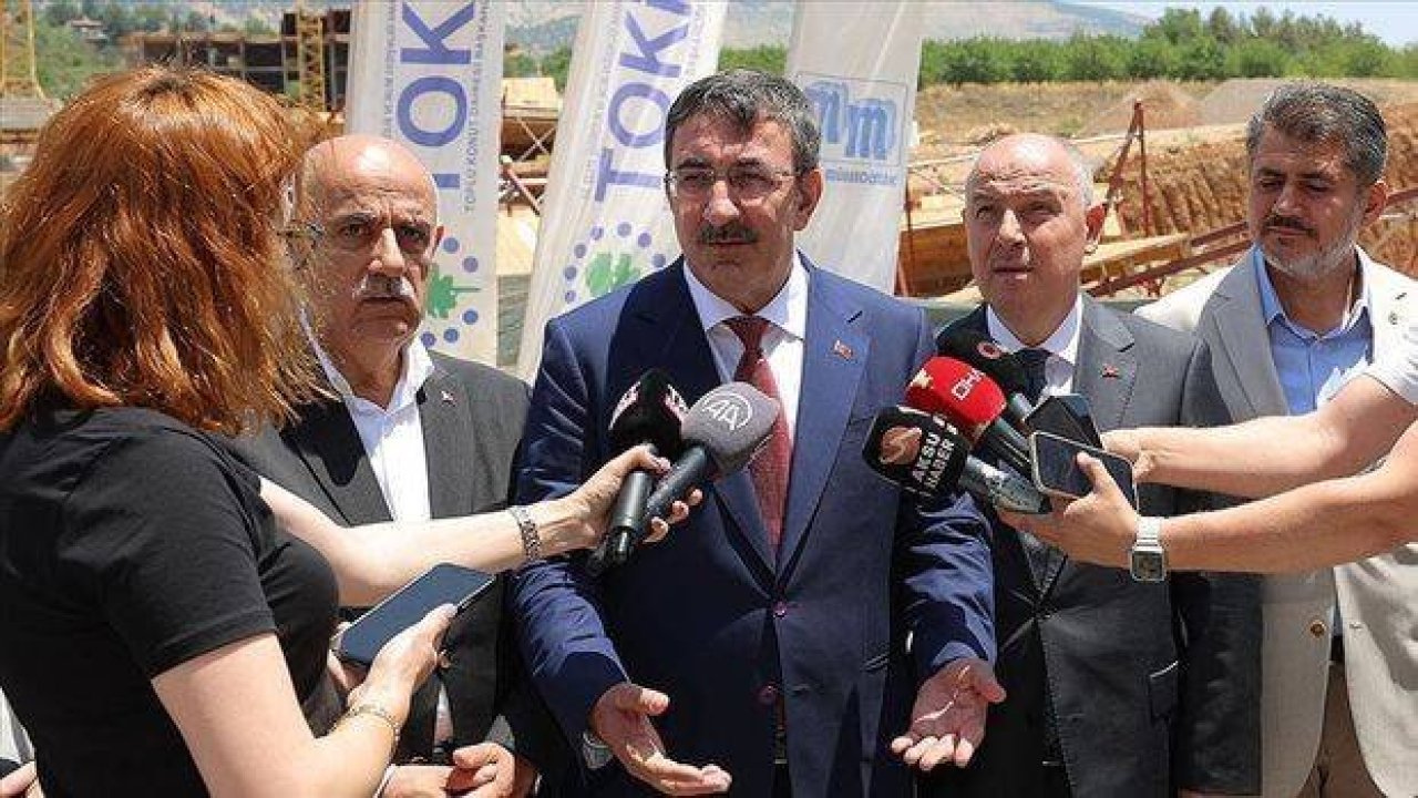 Cumhurbaşkanı Yardımcısı Yılmaz: Depremden etkilenen bölge, Türkiye'nin en güvenli bölgeleri arasında olacak