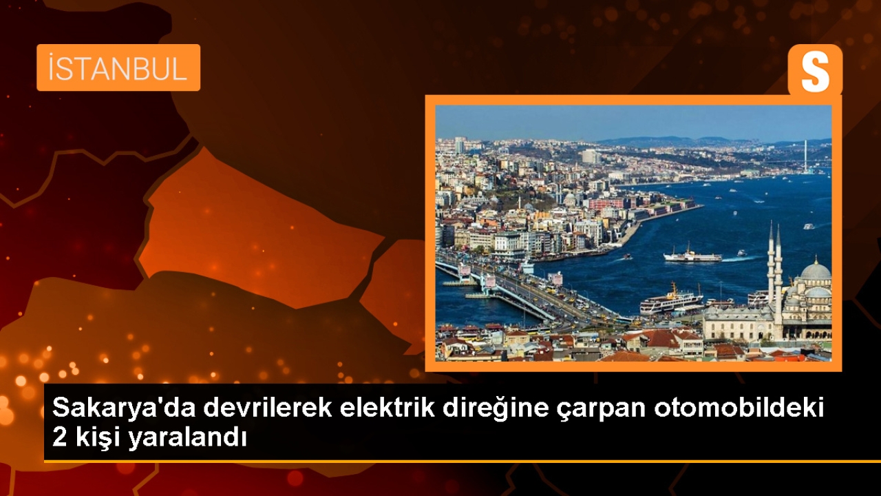 Sakarya'da Otomobil Kaza Yaptı: 2 Kişi Yaralandı