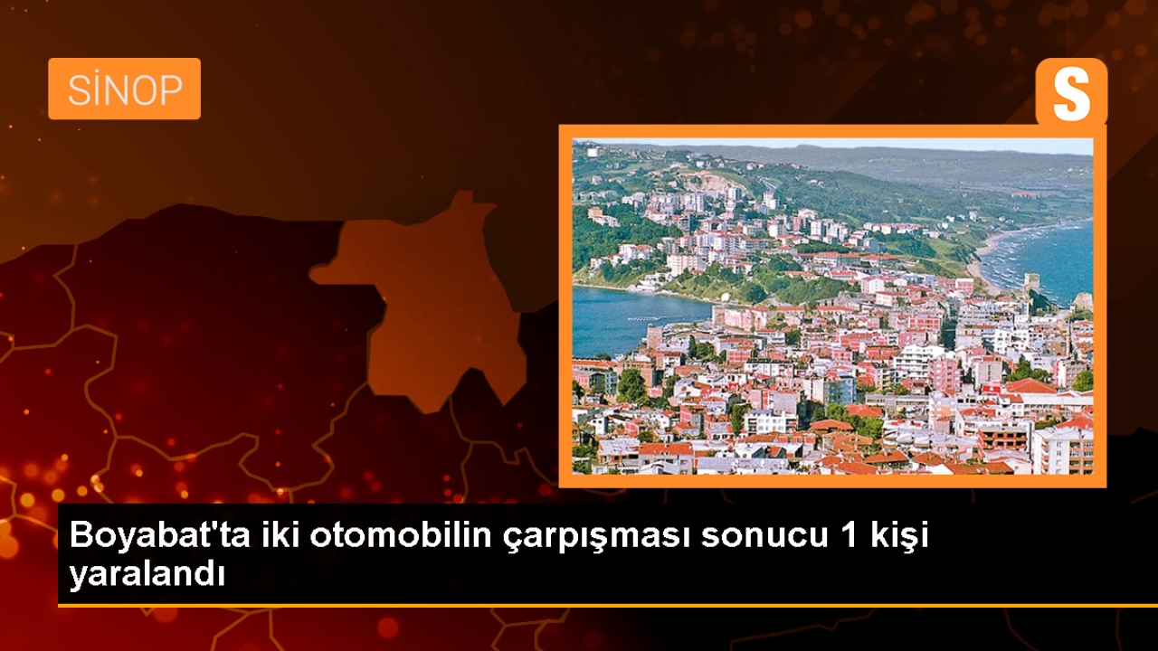 Sinop'ta Kavşak Kazası: Bir Kişi Yaralandı