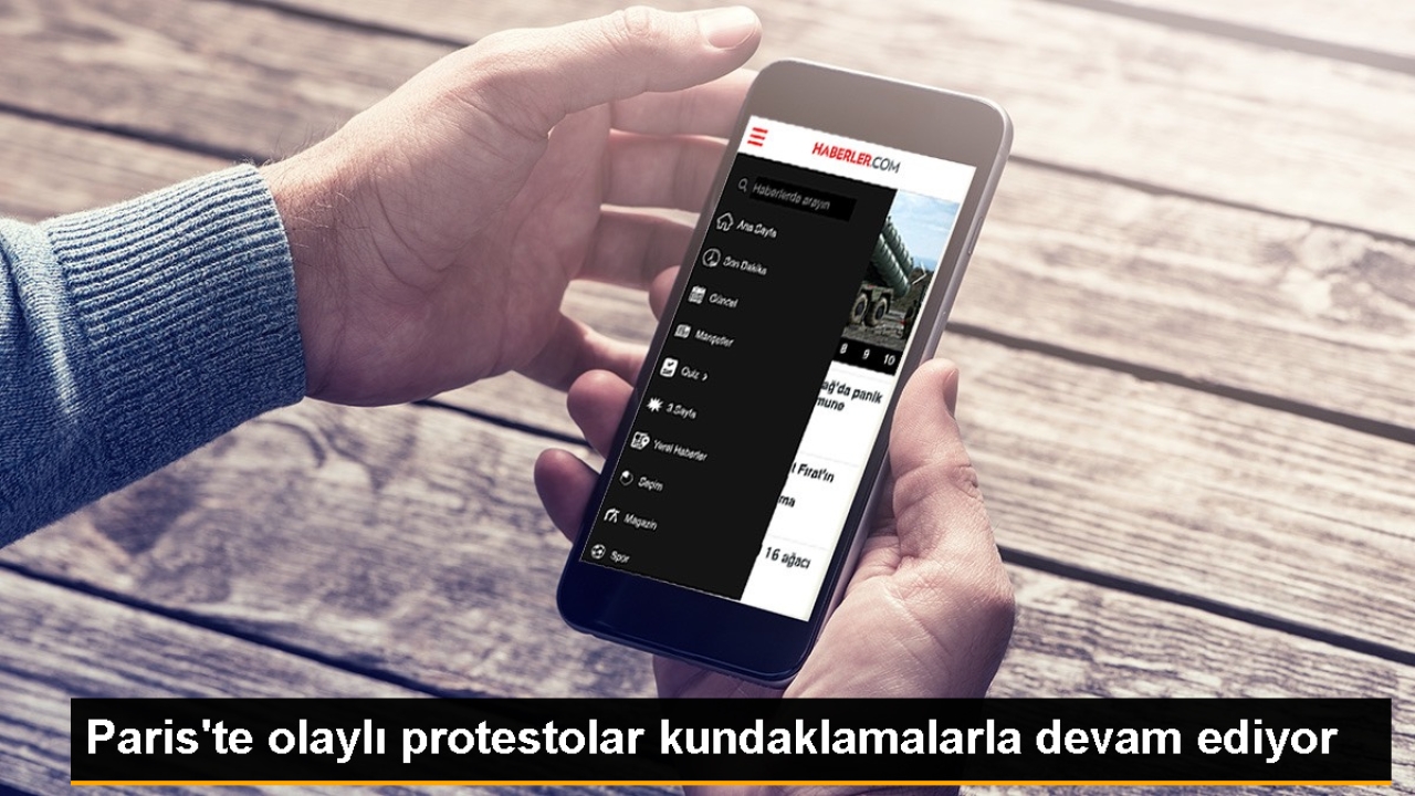 Fransa'da protestoların 5. gecesinde Paris kundaklama olaylarına sahne oldu