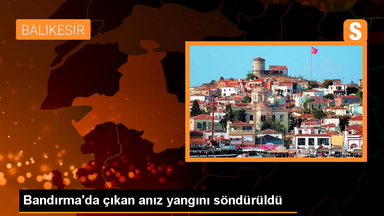 Bandırma'da çıkan anız yangını söndürüldü