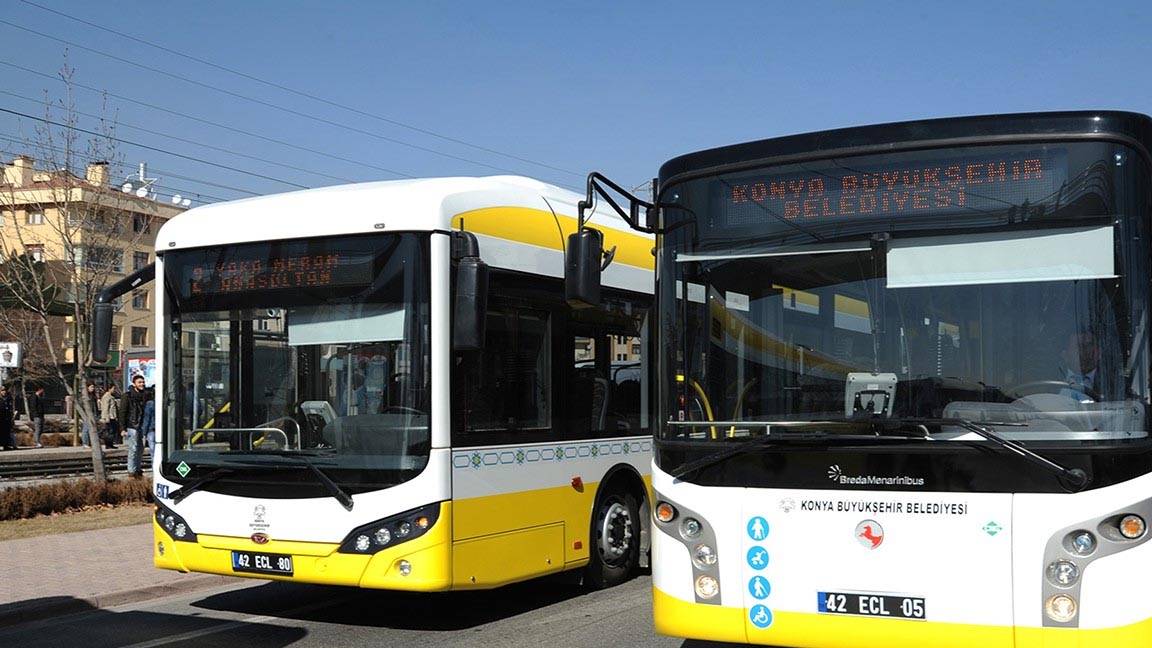Konya'da toplu taşıma ücretlerine yüzde 90 zam