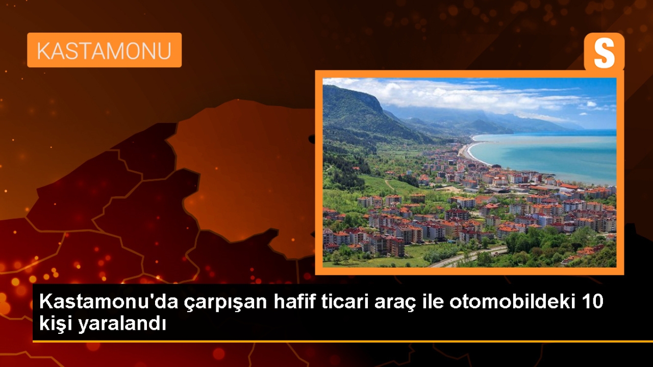 Kastamonu'da trafik kazası: 2'si çocuk 10 kişi yaralandı