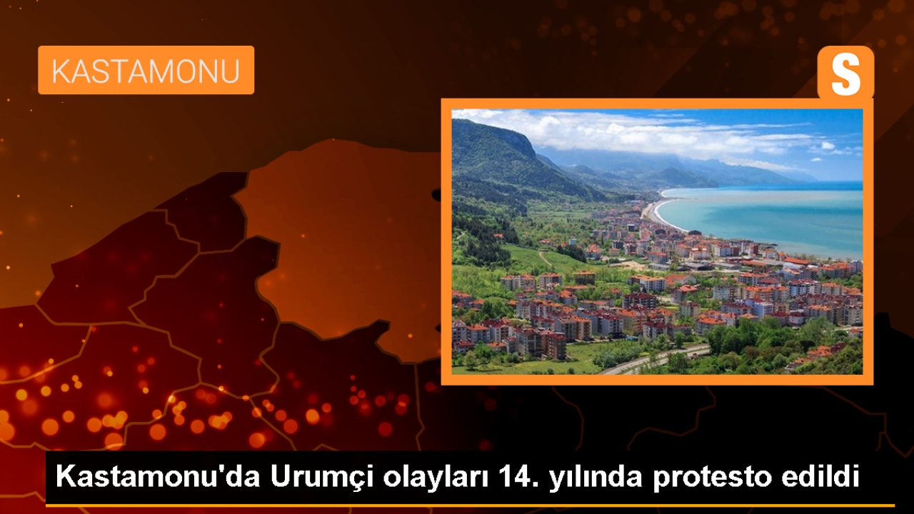 Kastamonu'da Urumçi olayları protesto edildi