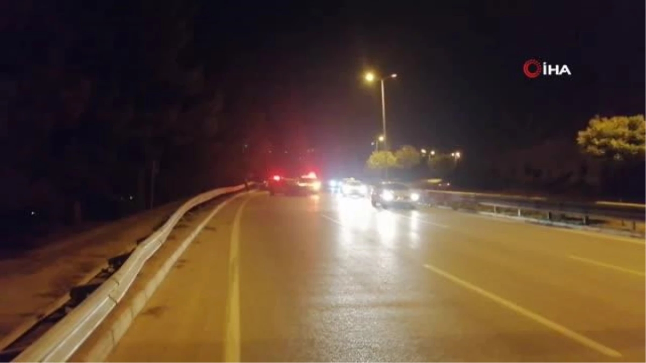 Bariyere çarpan otomobil sürücüsü 2,44 promil alkollü çıktı