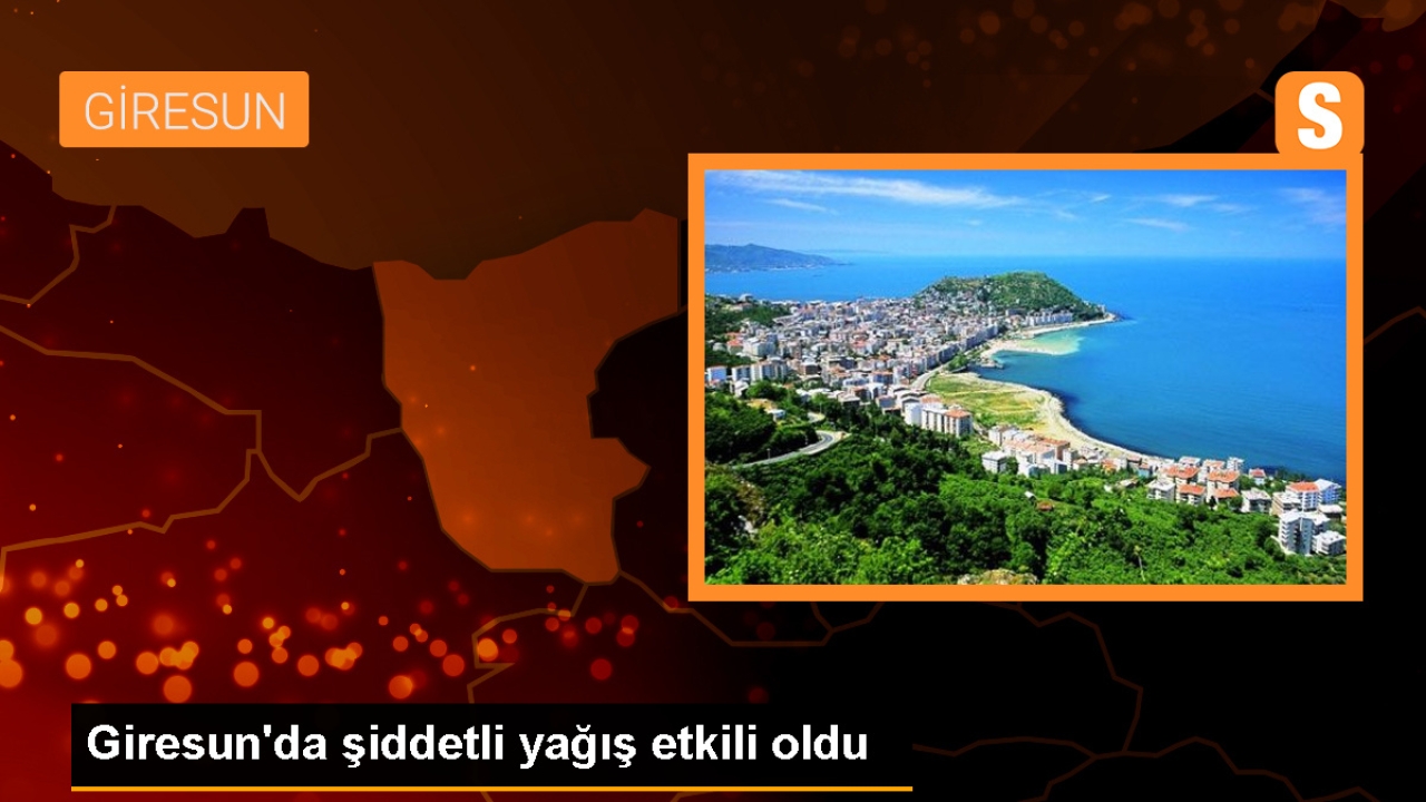 Giresun'da Şiddetli Yağış Sonucu Dere Taşkını ve Su Baskınları