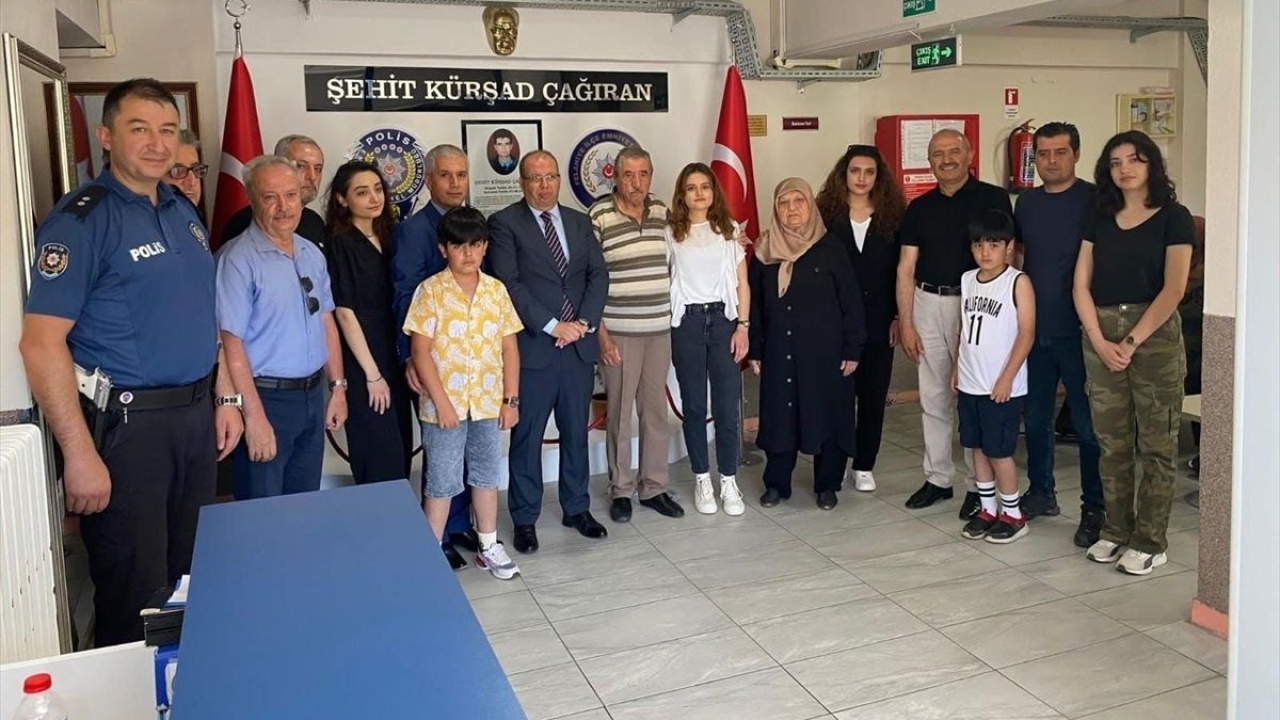 Felahiye İlçe Emniyet Müdürlüğü'nde Şehit Polis Memuru Kürşad Çağıran Anı Köşesi Açıldı