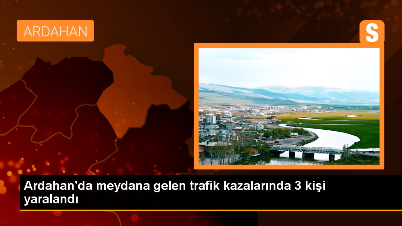 Ardahan'ın Posof ilçesinde meydana gelen trafik kazalarında 3 kişi yaralandı