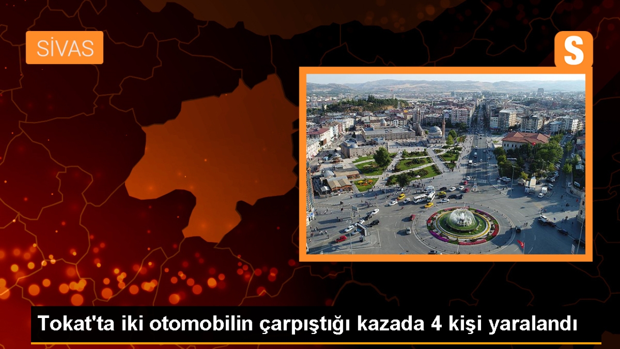 Tokat'ta Otomobil Çarpışması: 1'i Çocuk, 4 Kişi Yaralandı