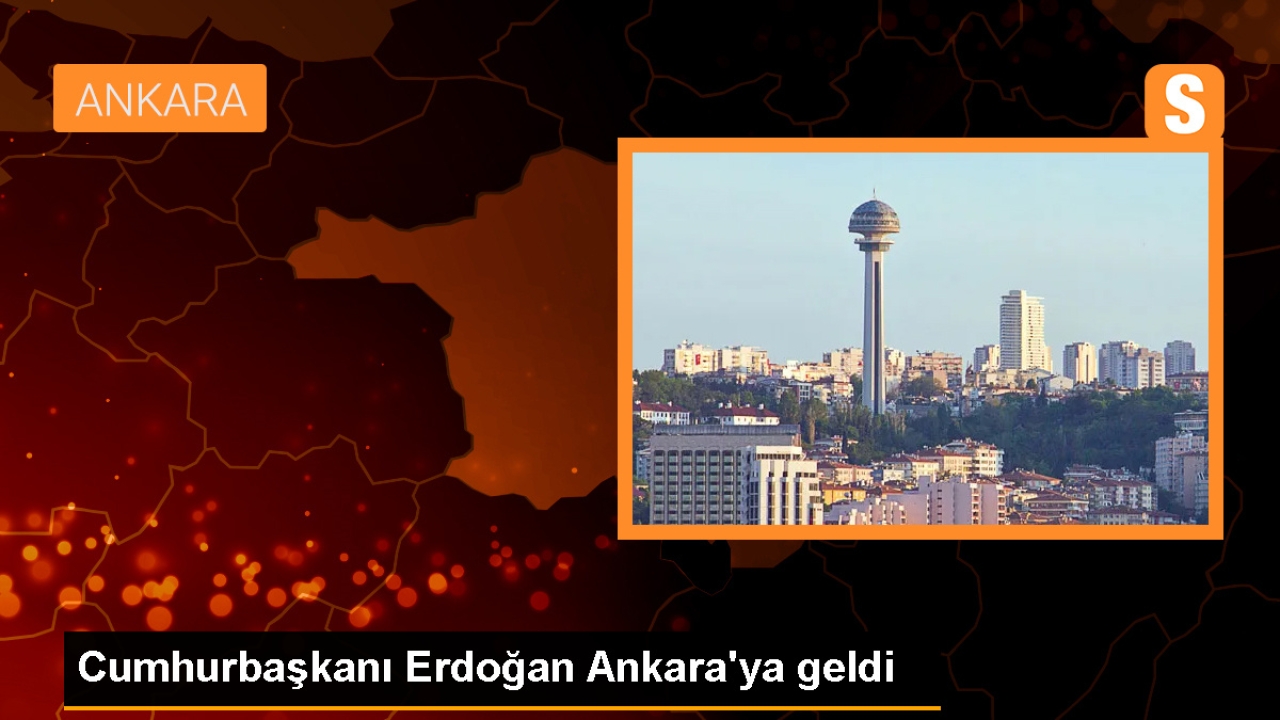Cumhurbaşkanı Erdoğan, özel uçakla Ankara'ya döndü
