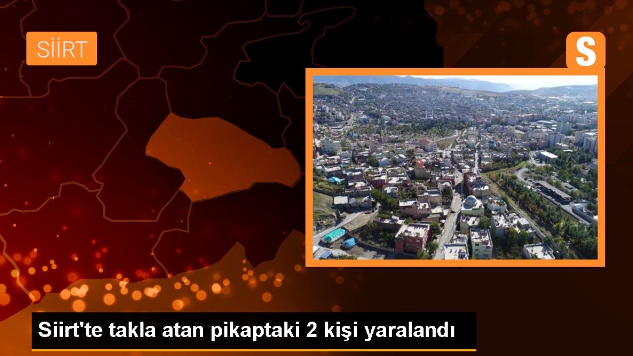Siirt'te takla atan pikapta 2 kişi yaralandı