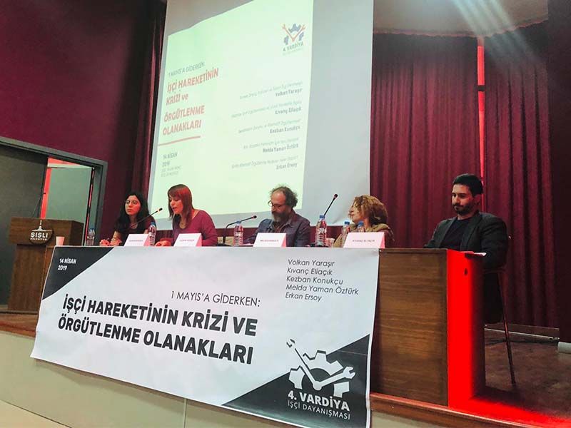 'Hakları gasp edilen işçiler olarak Filistinli gibi direnmeliyiz'