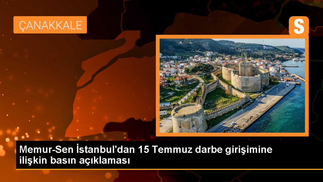 Memur-Sen İstanbul İl Başkanlığı 15 Temmuz'u Anma Basın Açıklaması Yaptı