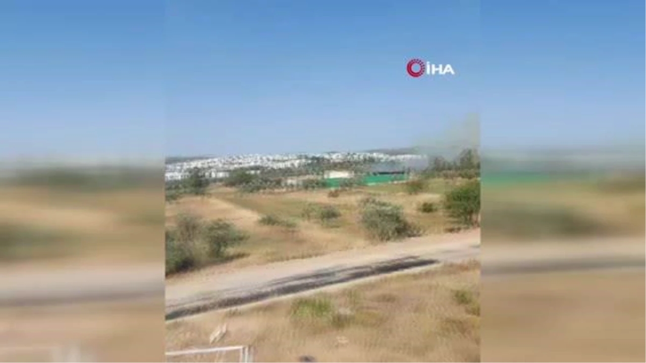 Bodrum'da 2 ayrı noktada yangın çıktı