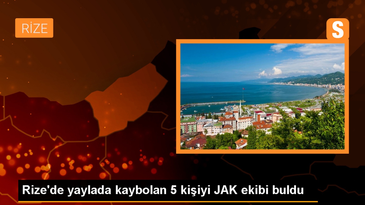 Çamlıhemşin'de kaybolan 5 kişi bulundu