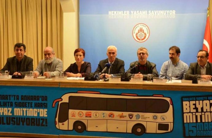 Sağlık meslek örgütlerinden Beyaz Miting’e çağrı