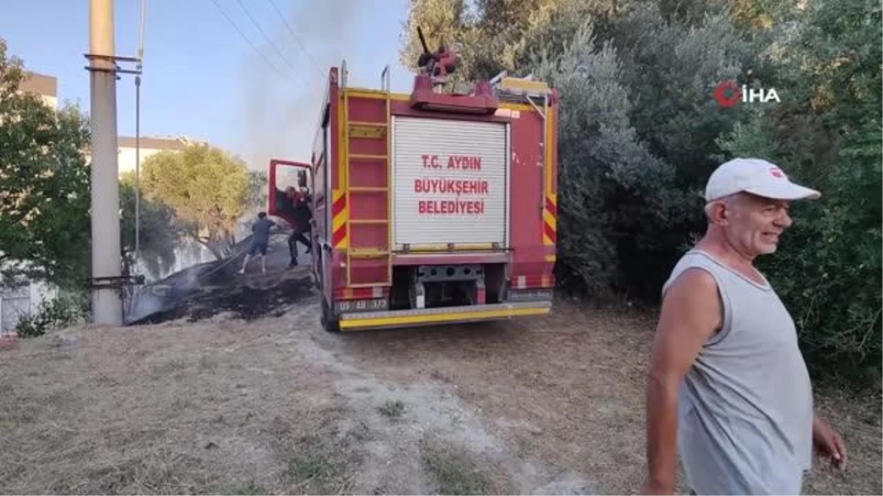 Kuşadası'nda korkutan yangın