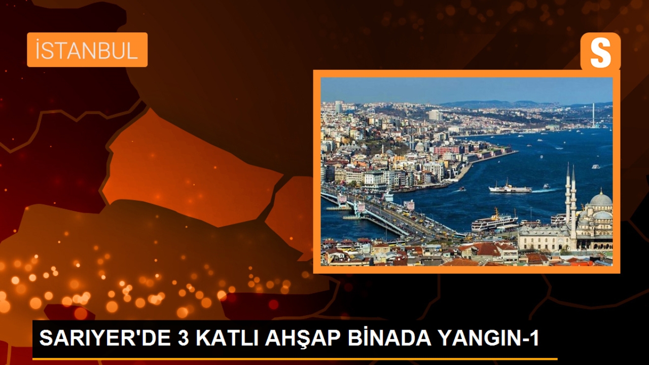 Sarıyer'de 3 katlı ahşap binada yangın-1