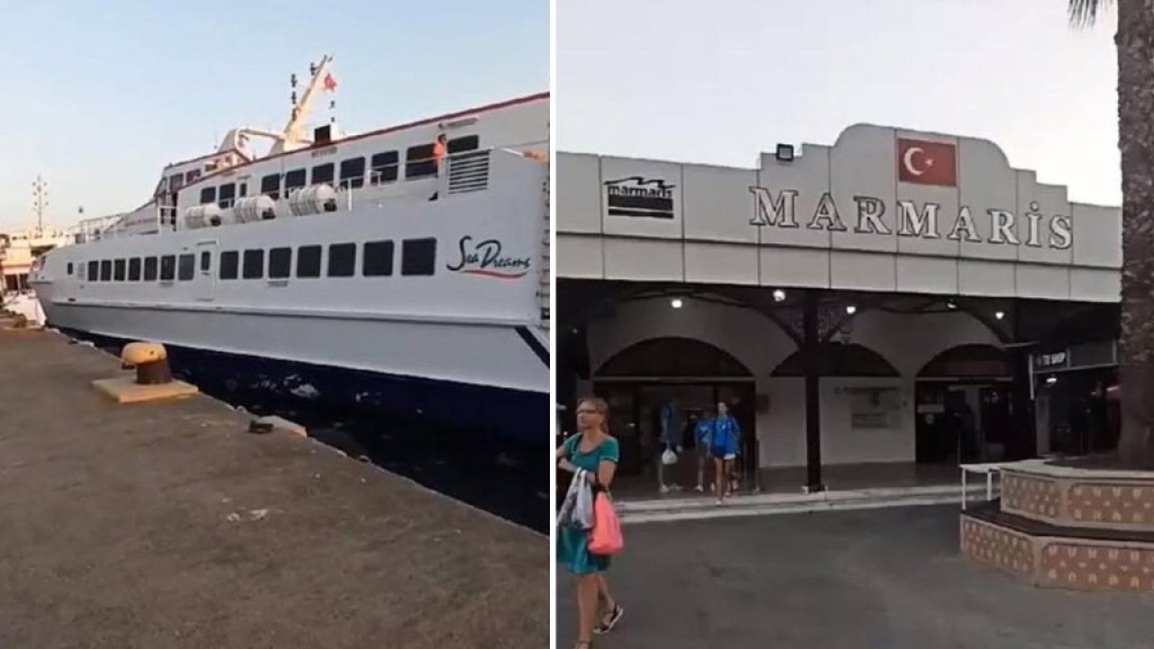 Rodos Adası'ndan tahliye edilen turistler Marmaris'e getirildi