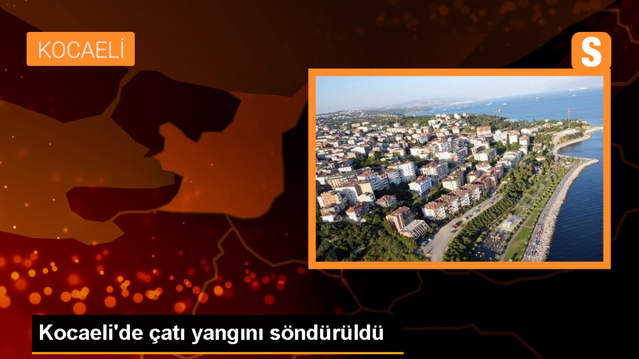 Kocaeli Başiskele'de Apartman Çatısında Yangın