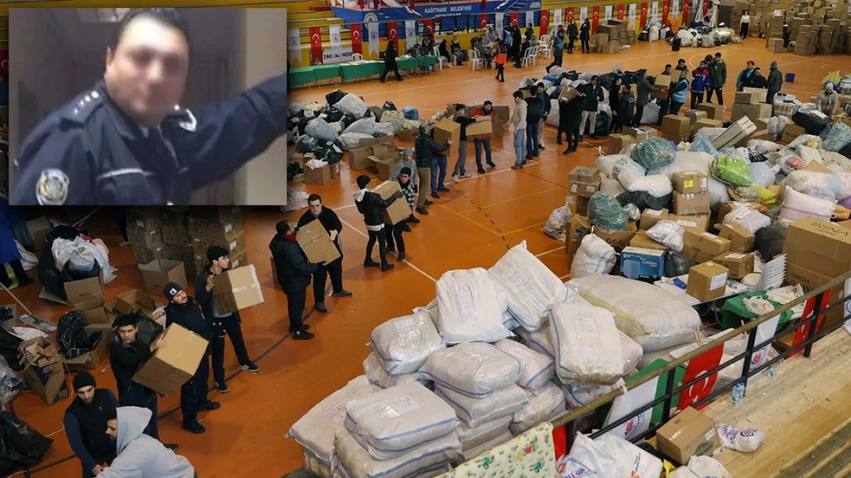 Deprem yardımlarını çalan polis: Kaybolmasın diye evime götürdüm!